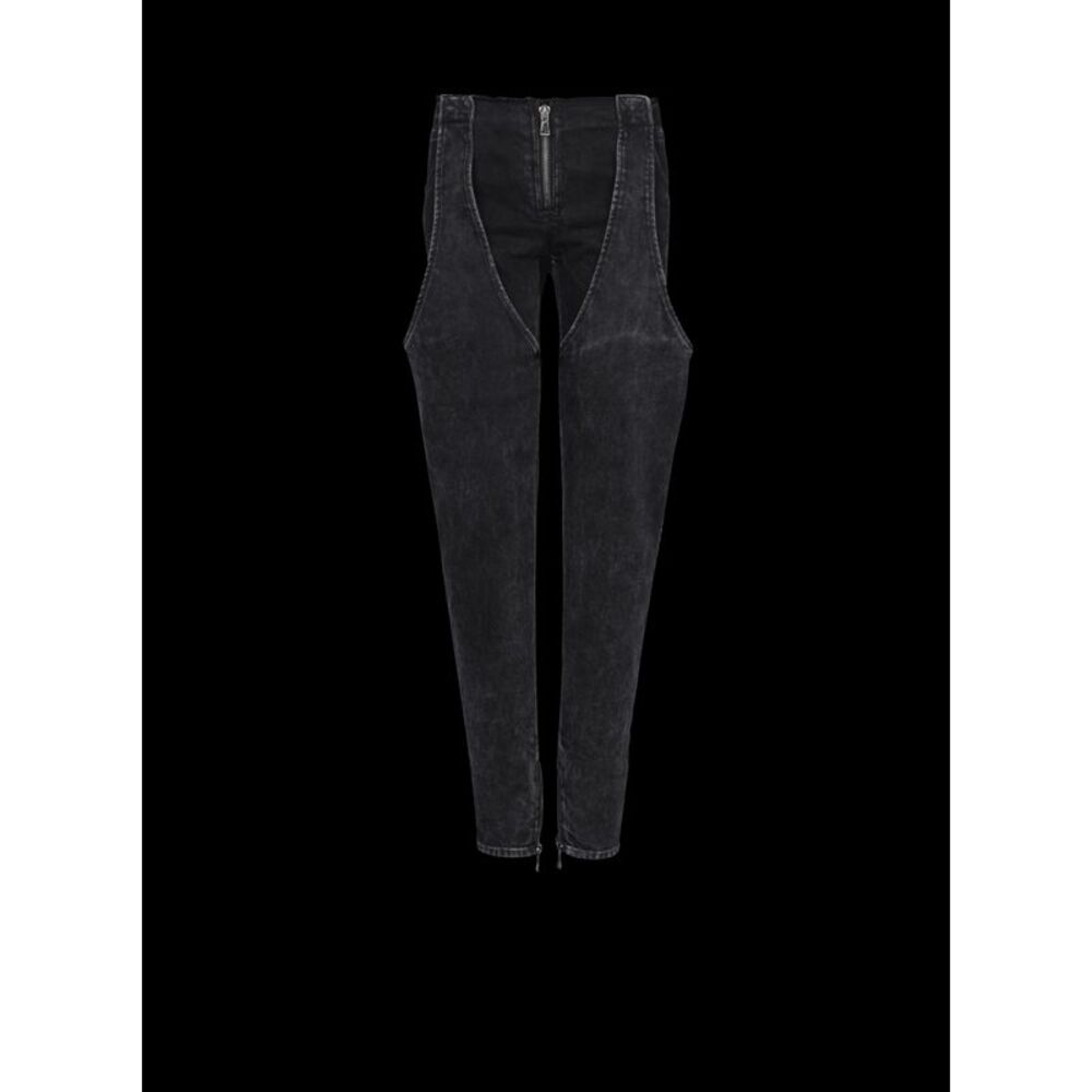 Balmain Women's Garter Cut Acid Wash Jeans